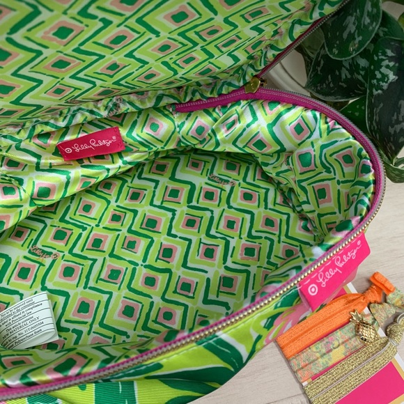 Lilly Pulitzer Fan Dance Cosmetic Bag Bundle - Picture 4 of 7